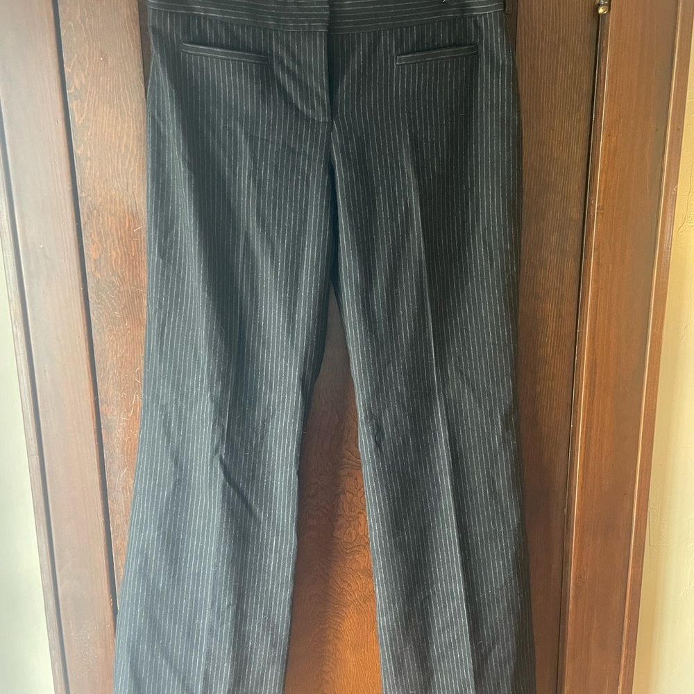Burberry Charcoal Pinstripe Trousers